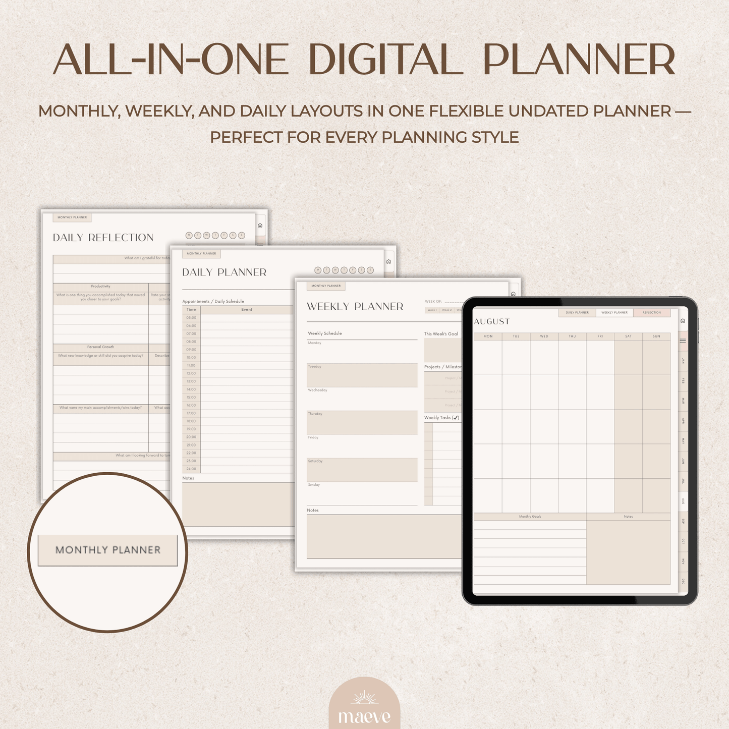 Undated Digital Planner