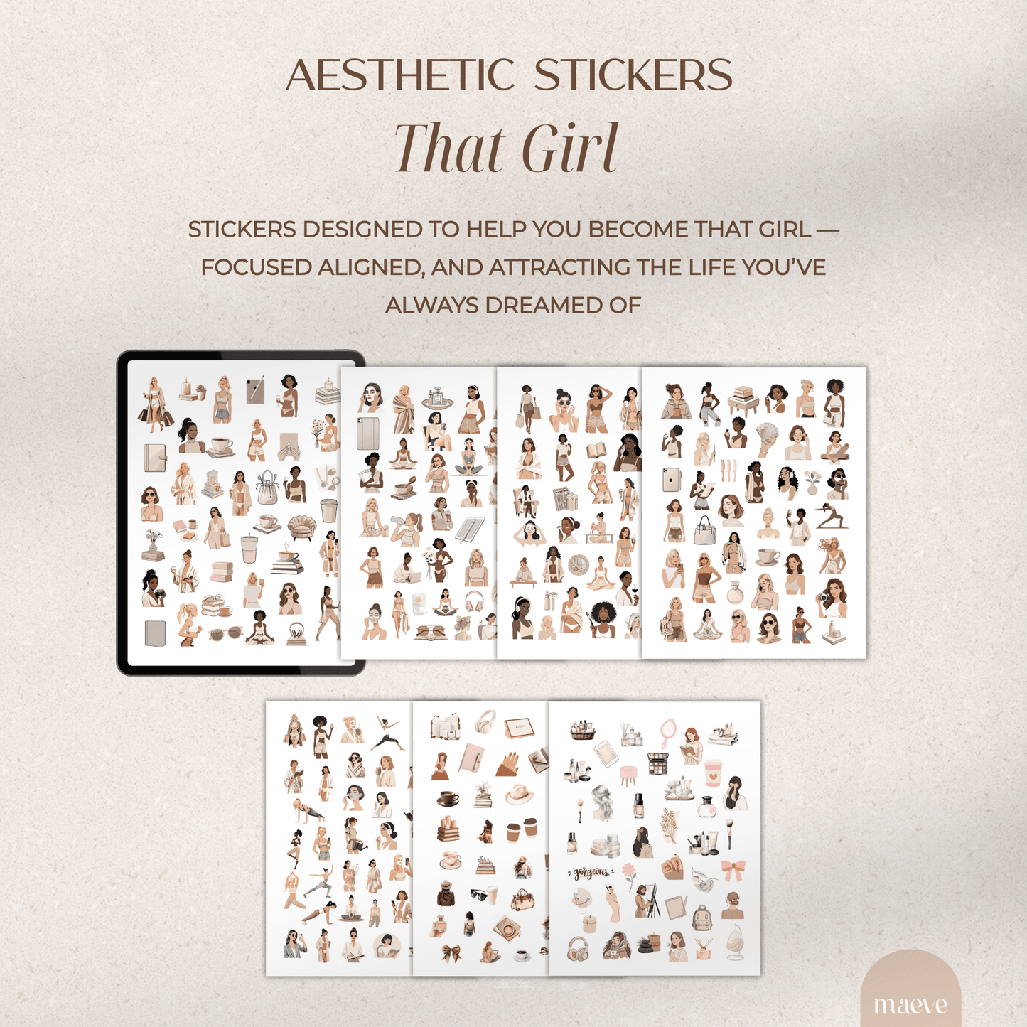 That Girl Digital Stickers