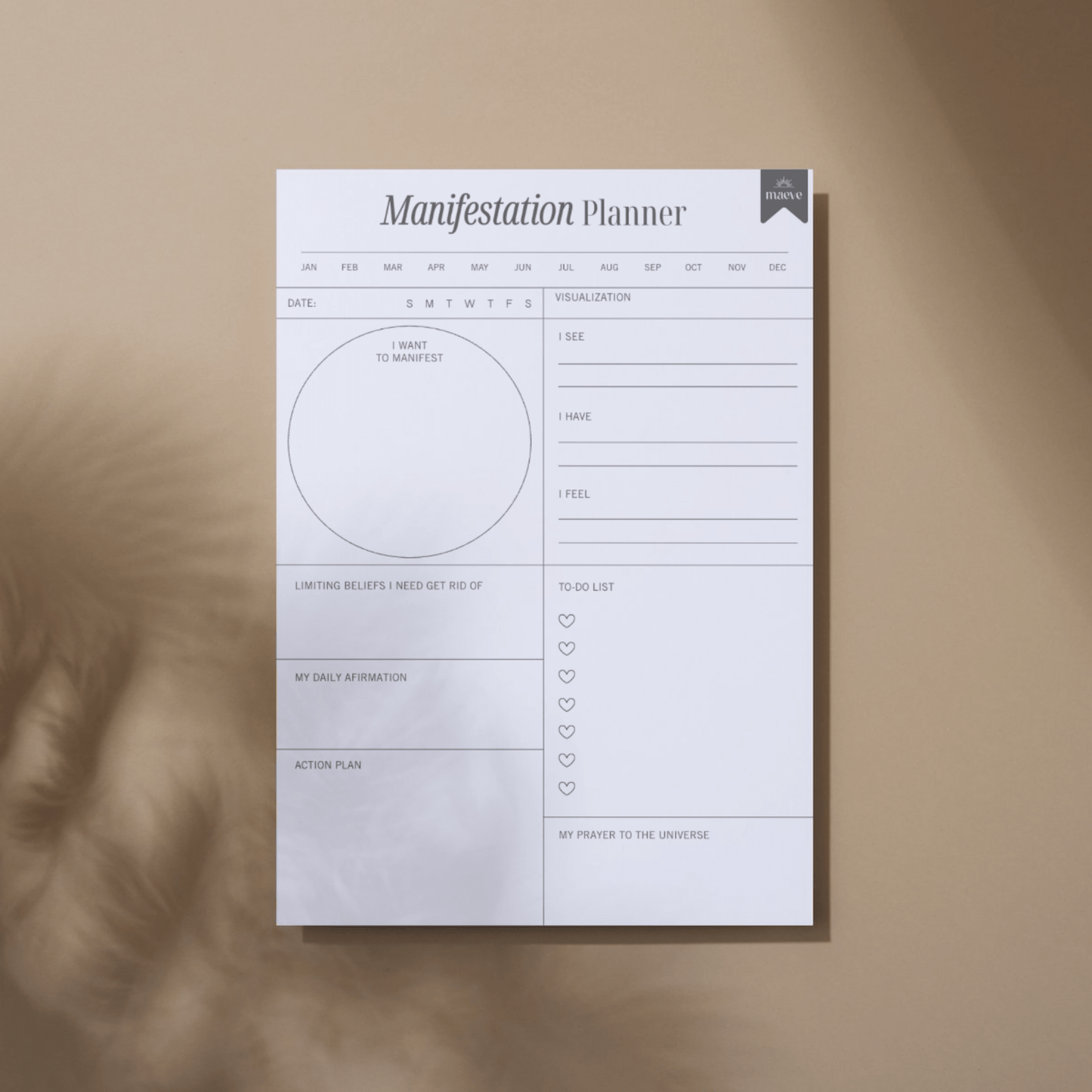 Printable Manifestation Planner