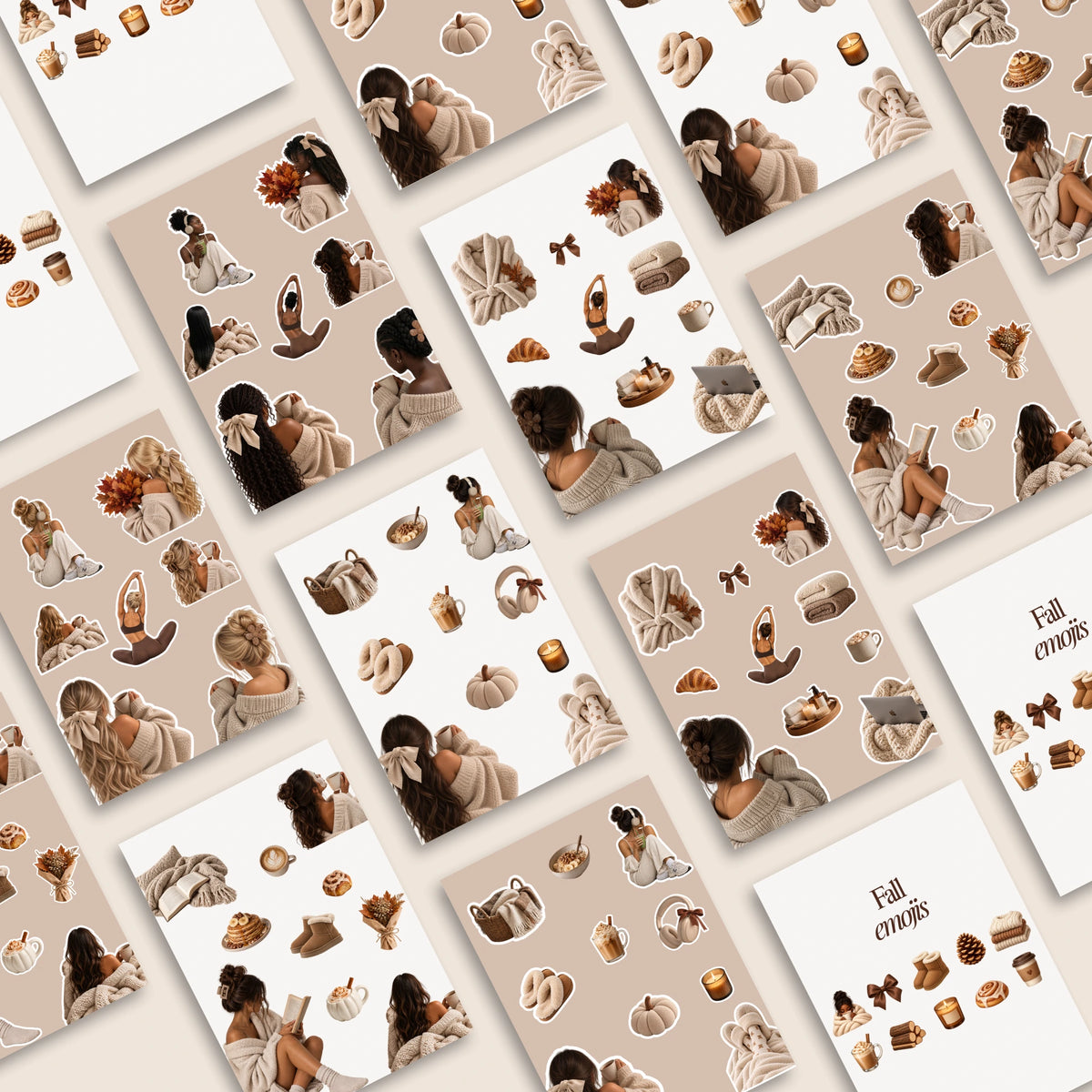 Fall Aesthetic Stickers and Emojis