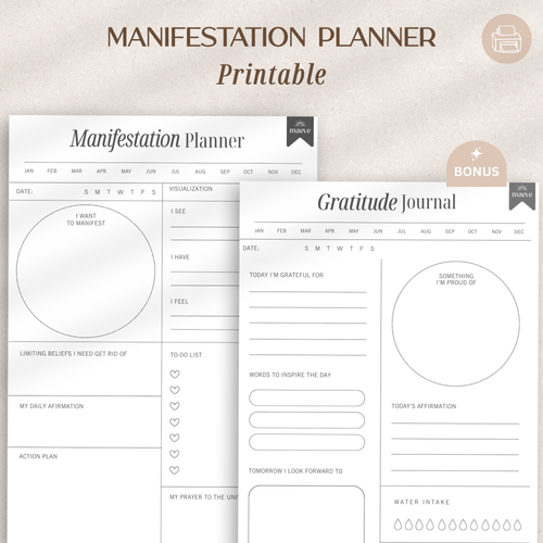 Printable Manifestation Planner