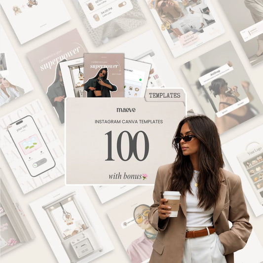 100 Instagram Canva Templates + Bonus