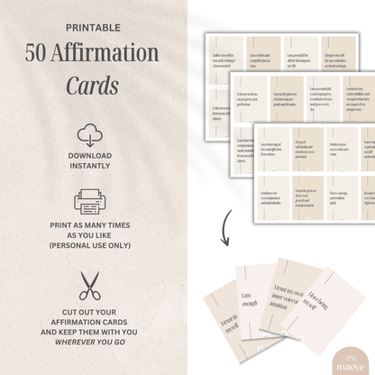 50 Affirmation Cards