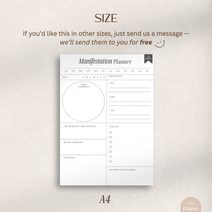 Printable Manifestation Planner